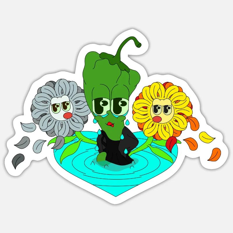 TRÄNE - Sticker Größe S (10 x 10 cm) - Mattweiß
