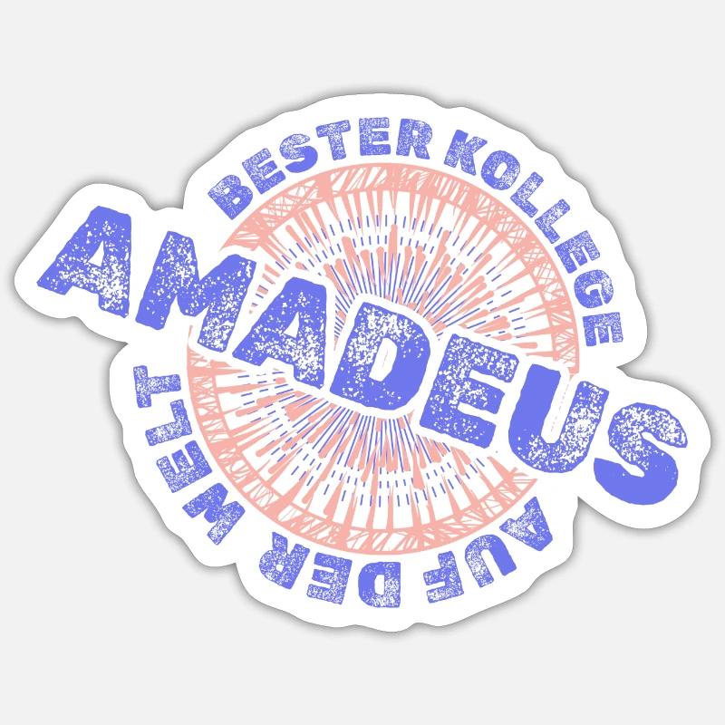 Mitarbeiter Amadeus Sticker Größe S (10 x 10 cm)
