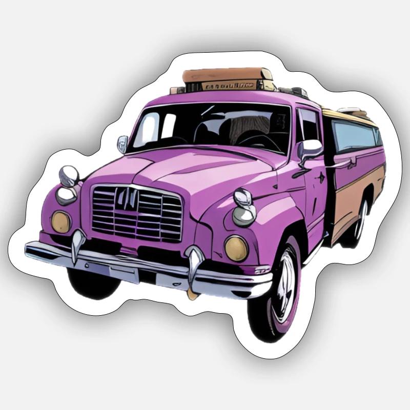 Fire truck - Sticker size S (10 x 10 cm) - white matte