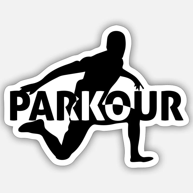 le parkour Sticker taille S (10 x 10 cm)