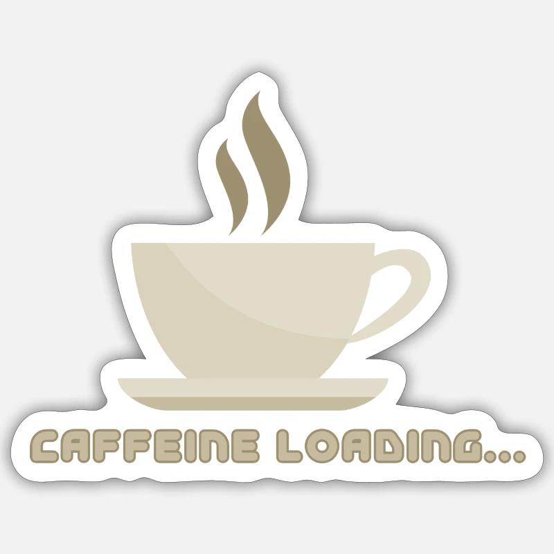 Caffeine Loading Sticker size S (10 x 10 cm)