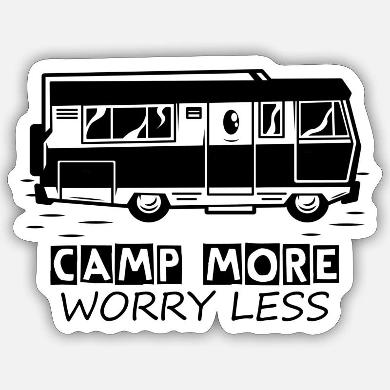camper - Sticker Größe S (10 x 10 cm) - Mattweiß