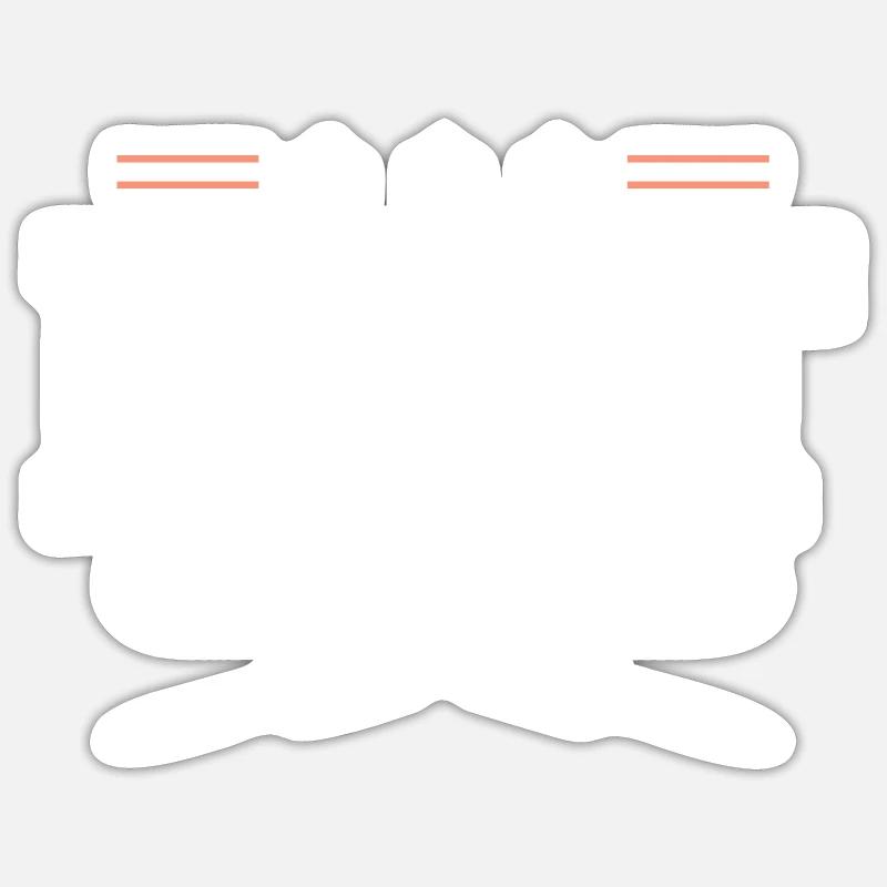 Fléchettes - Sticker taille S (10 x 10 cm) - blanc mat