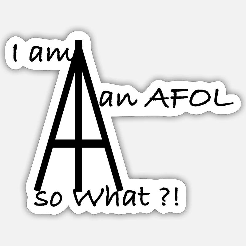 afol - Sticker Größe S (10 x 10 cm) - Mattweiß