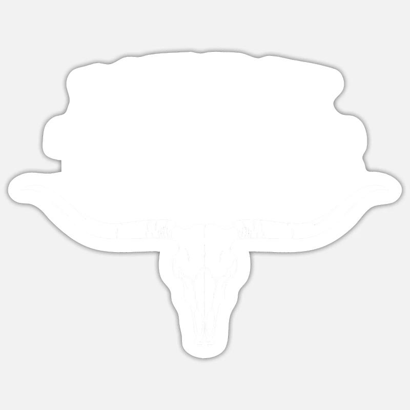 Lié par le Texas - Sticker taille S (10 x 10 cm) - blanc mat
