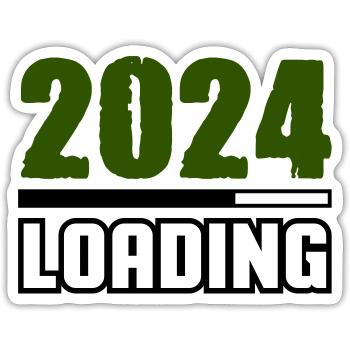 Loading 2024 - Sticker size S (10 x 10 cm) - white matte - Front