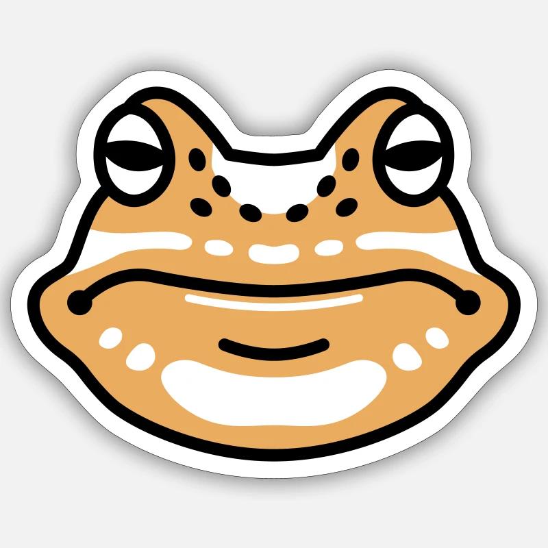 Forest Friends Frog - Sticker size S (10 x 10 cm) - white matte