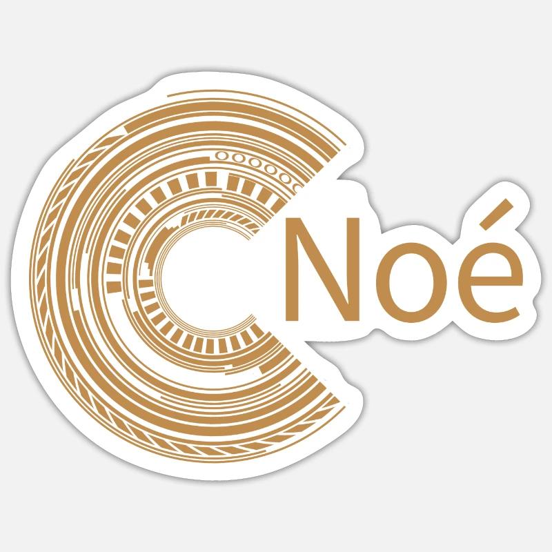 Pour Noé - Sticker taille S (10 x 10 cm) - blanc mat