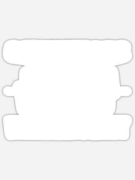 Wandern - Sticker Größe S (10 x 10 cm) - Mattweiß