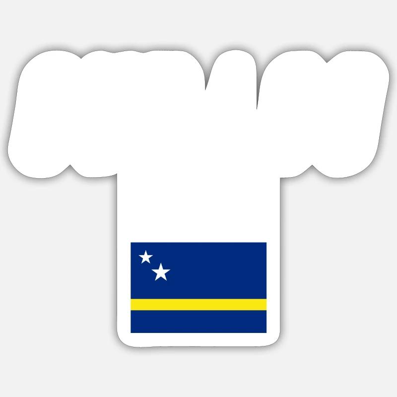 curaco - Sticker taille S (10 x 10 cm) - blanc mat