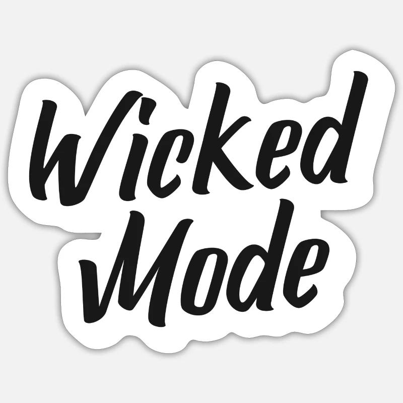 Wicked Mode Sticker Größe S (10 x 10 cm)