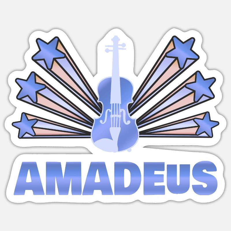Geschenk für Amadeus Sticker Größe S (10 x 10 cm)