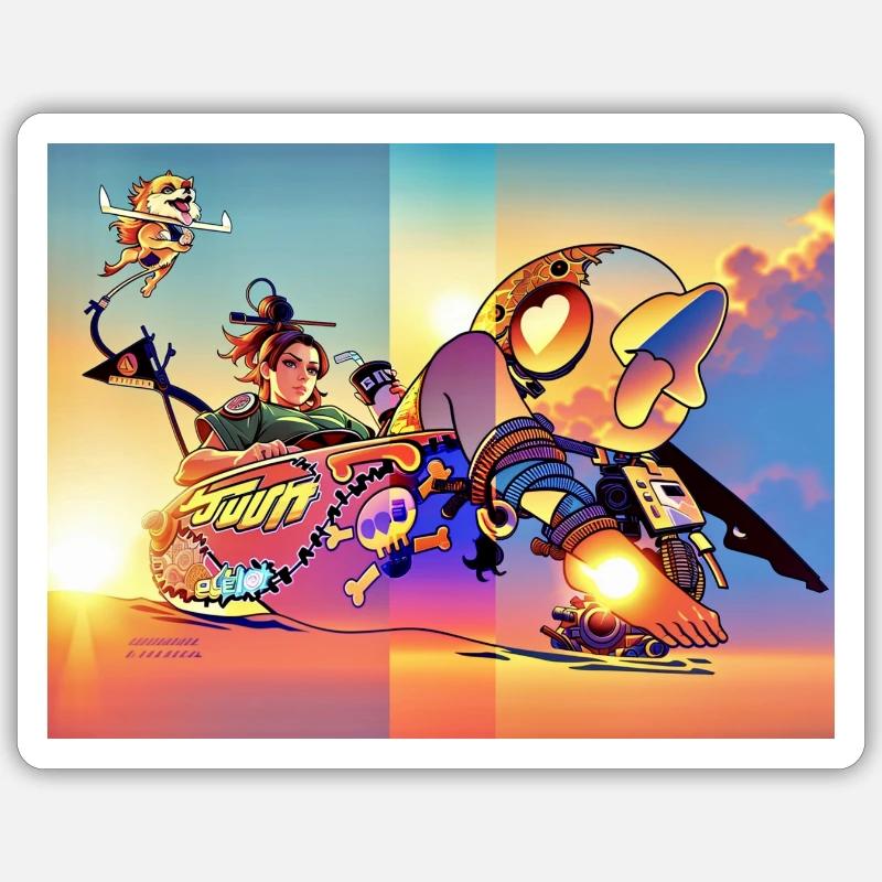 Froid - Sticker taille S (10 x 10 cm) - blanc mat