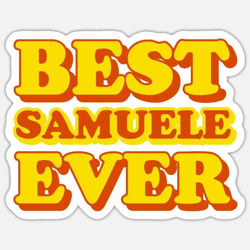 Samuele First Name Funny Gift Sticker size S (10 x 10 cm)