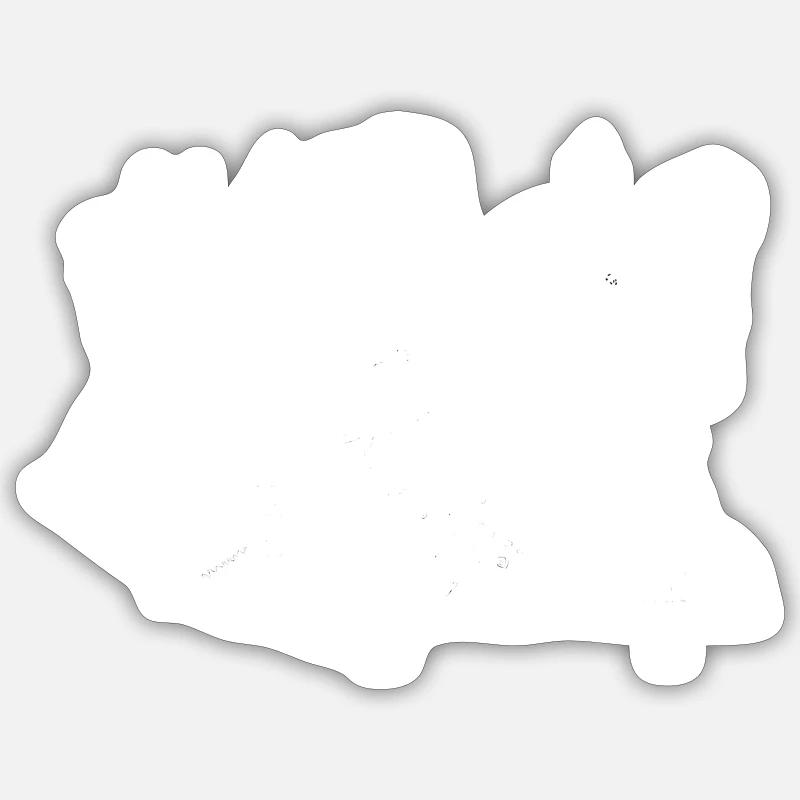 Design : Passé Présent - Sticker taille S (10 x 10 cm) - blanc mat