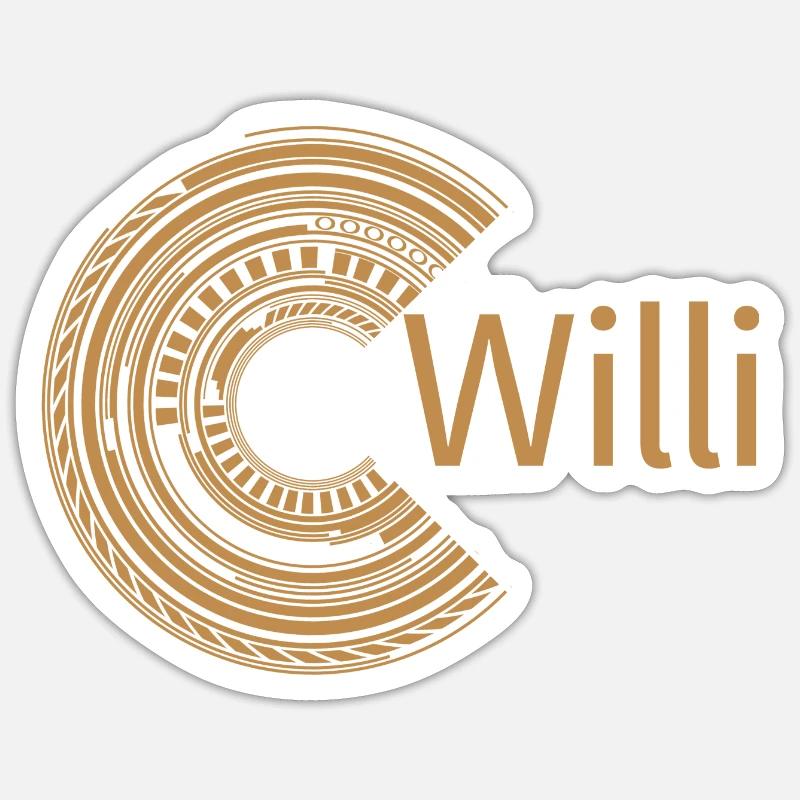 For Willi Sticker size S (10 x 10 cm)