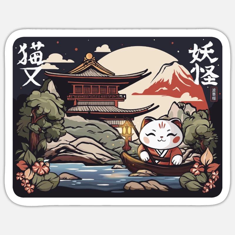 Neko-Reise Sticker Größe S (10 x 10 cm)