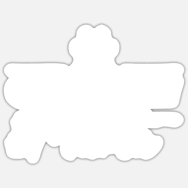 Chow Chow Mama - Sticker size S (10 x 10 cm) - white matte