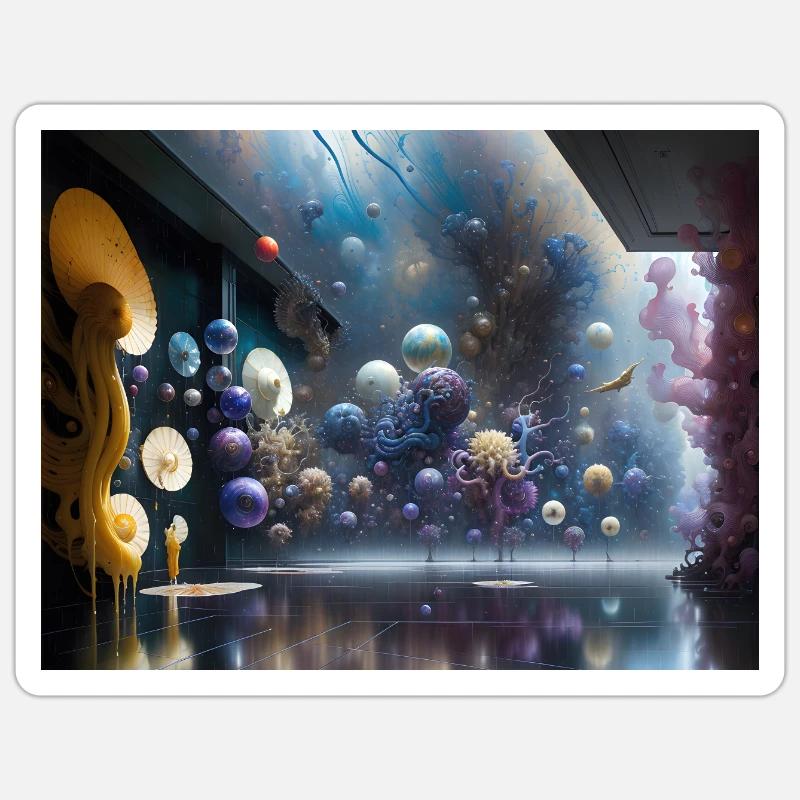 Journey by Actarus #18 - Sticker size S (10 x 10 cm) - white matte
