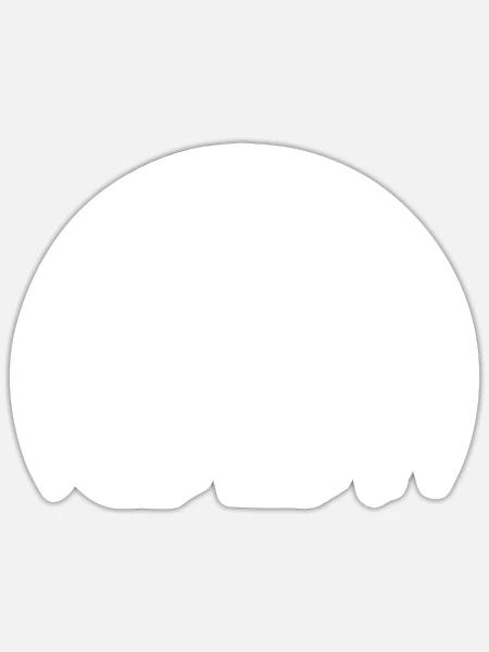 Weihnachtsmann Lebkuchen Rentier Winter - Sticker Größe S (10 x 10 cm) - Mattweiß