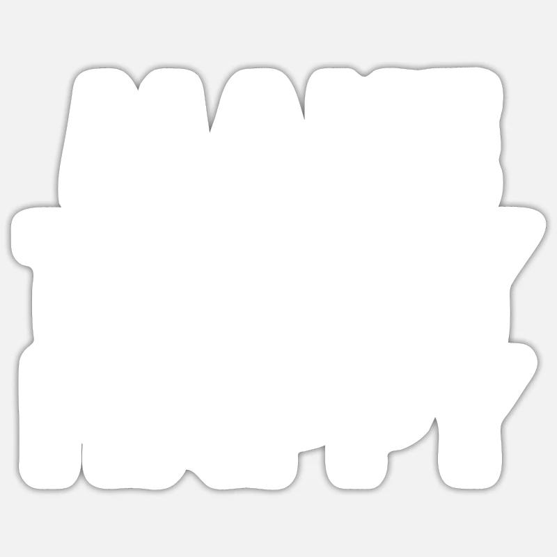 Make today happy - Sticker size S (10 x 10 cm) - white matte