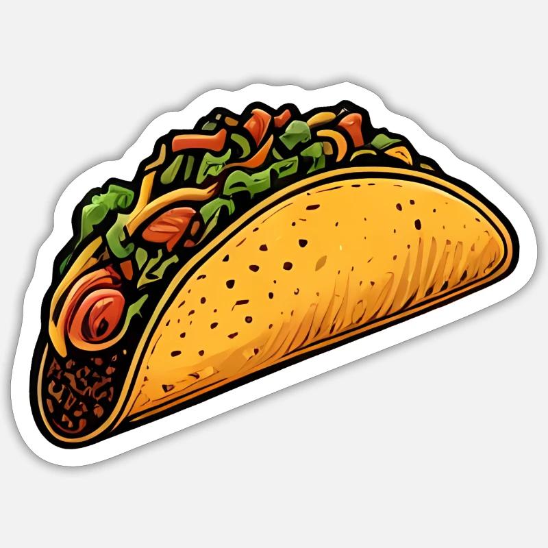 Tacos Sticker size S (10 x 10 cm)