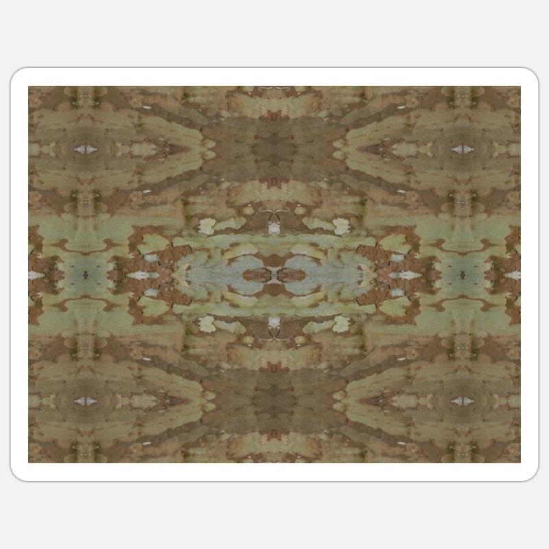 Dekoratives Muster basierend auf Baumrinde Sticker Größe S (10 x 10 cm)