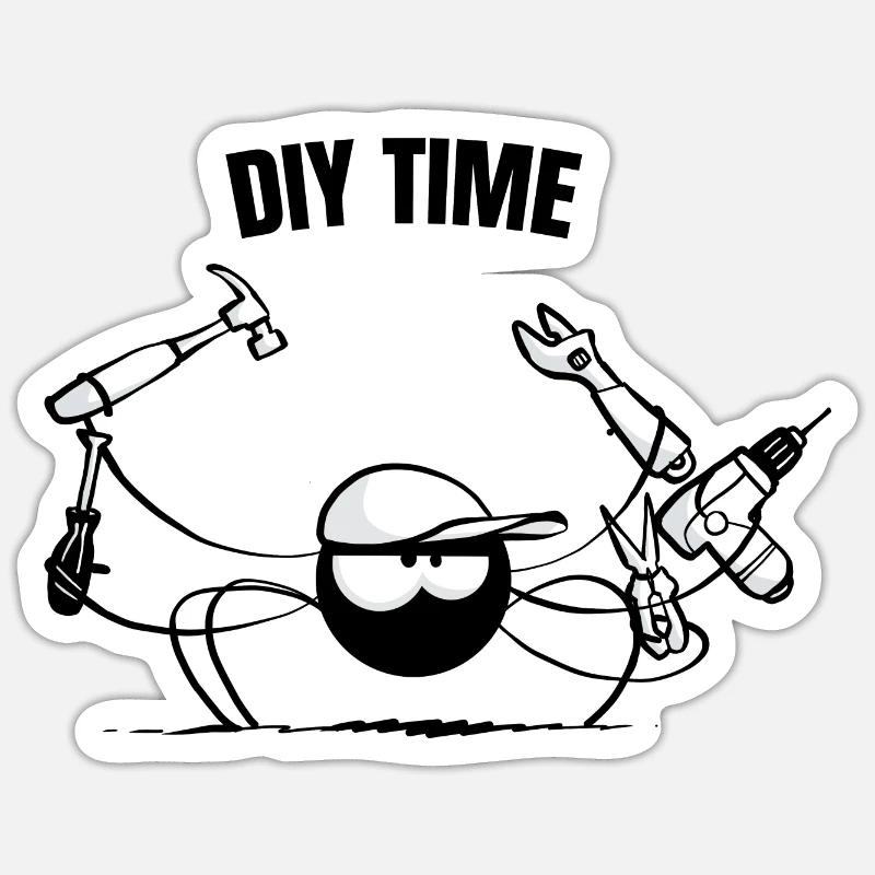 Beth die Spinne - DIY (Textversion) Sticker Größe S (10 x 10 cm)