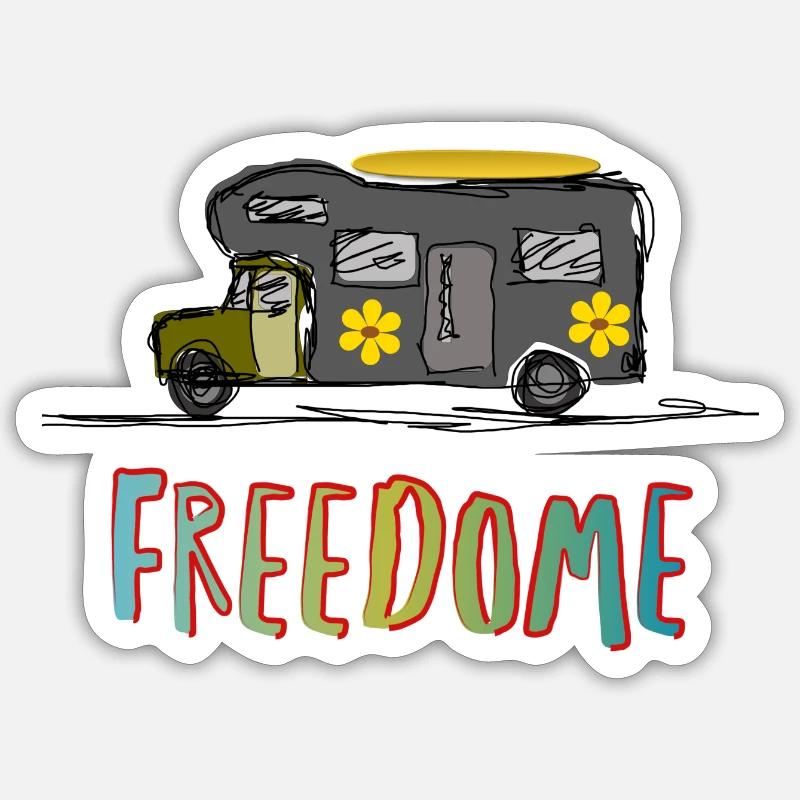 camper Sticker size S (10 x 10 cm)