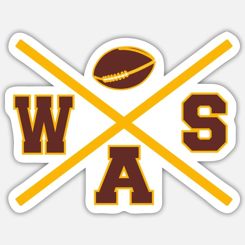 Croix de Washington - Sticker taille S (10 x 10 cm) - blanc mat