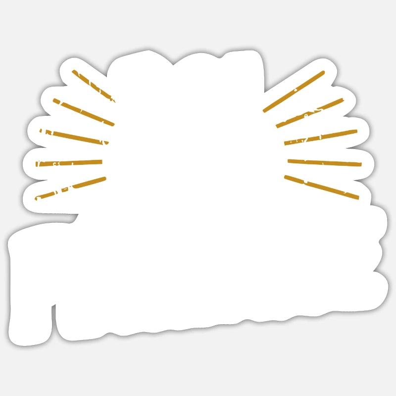 Roi de la pétanque - Sticker taille S (10 x 10 cm) - blanc mat