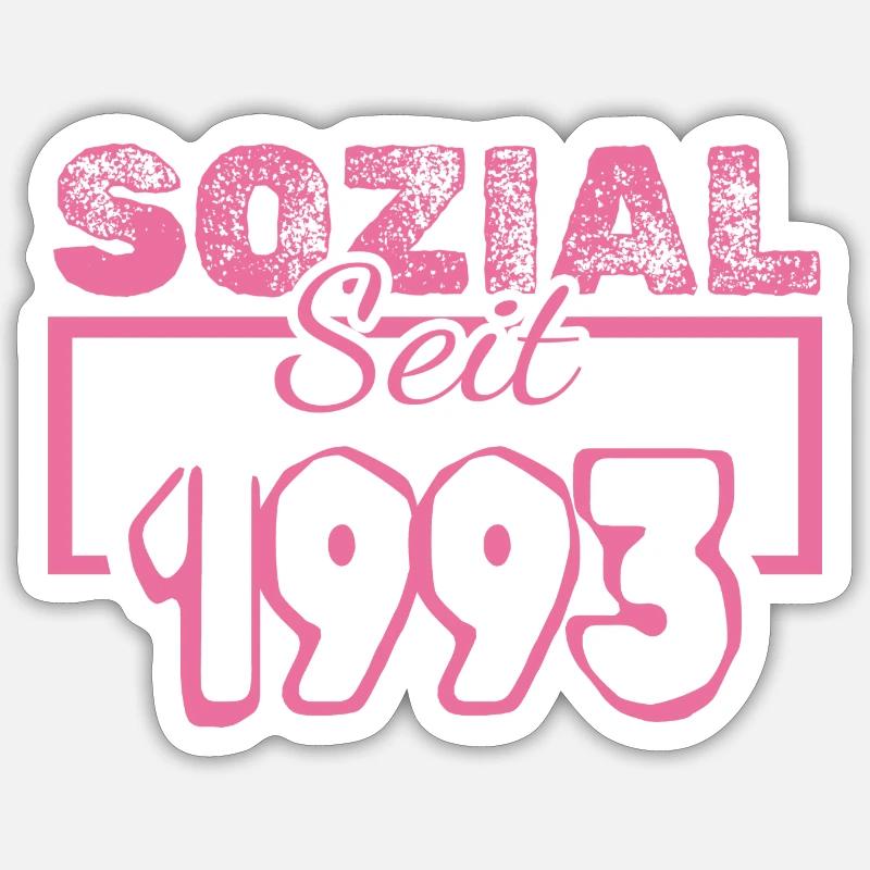 seit 1993 Sticker Größe S (10 x 10 cm)