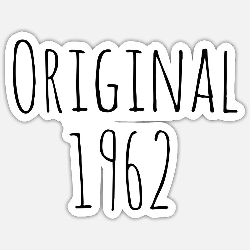 1962 - Sticker Größe S (10 x 10 cm) - Mattweiß