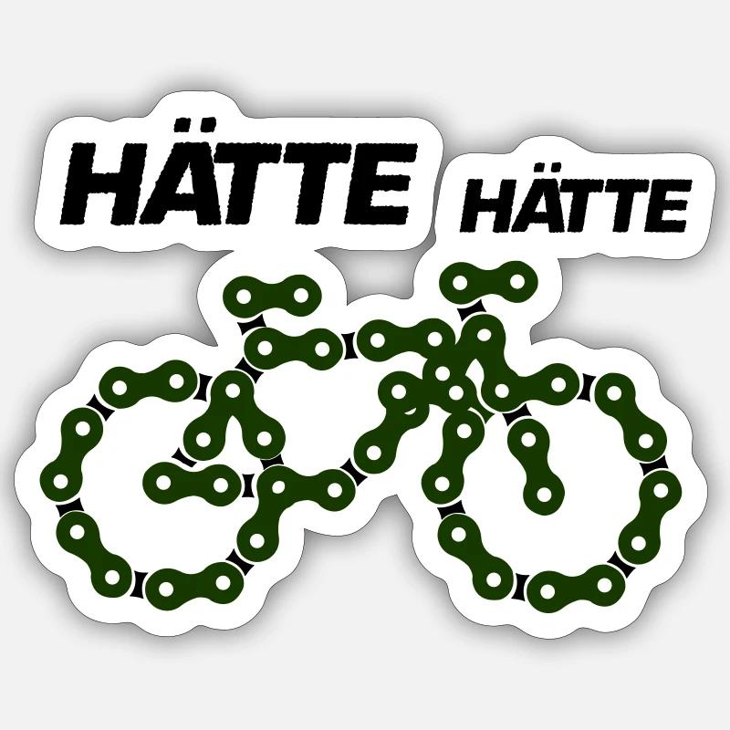 bicycle - Sticker size S (10 x 10 cm) - white matte