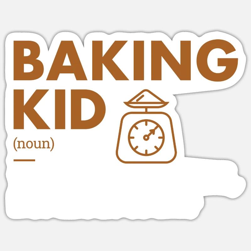Baker Kid Definition Baking Sticker Größe S (10 x 10 cm)
