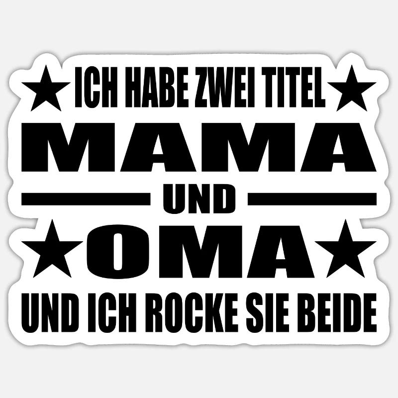 Mama - Sticker Größe S (10 x 10 cm) - Mattweiß