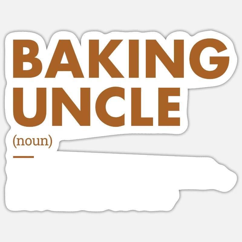 Baker Uncle Definition Baking - Sticker size S (10 x 10 cm) - white matte
