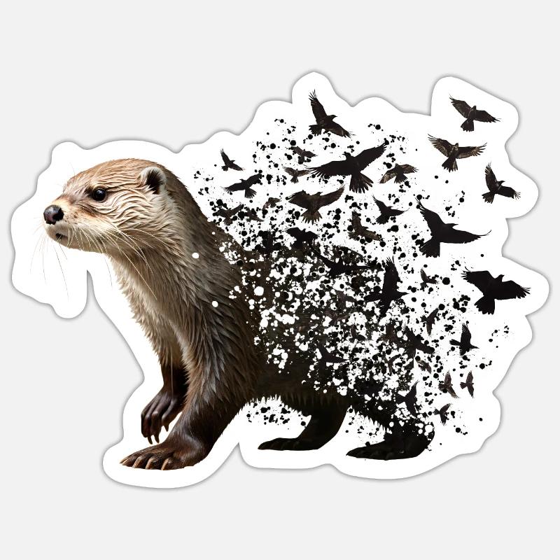 Otter Sticker Größe S (10 x 10 cm)