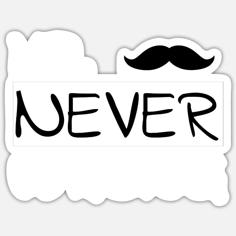 Partner design "Mr. Never Wrong" Sticker size S (10 x 10 cm)