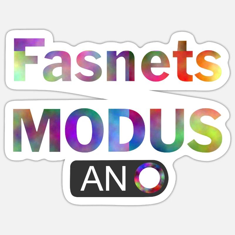 fasnetsmodus Sticker Größe S (10 x 10 cm)