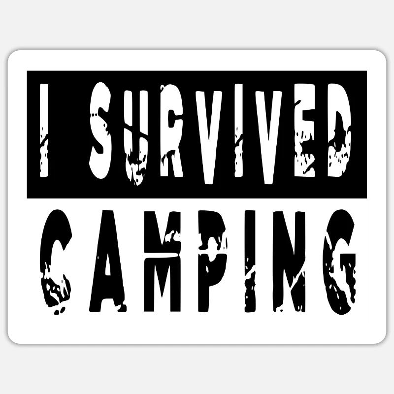 Van Life Awesome Statement Campfires Jokes Sticker size S (10 x 10 cm)
