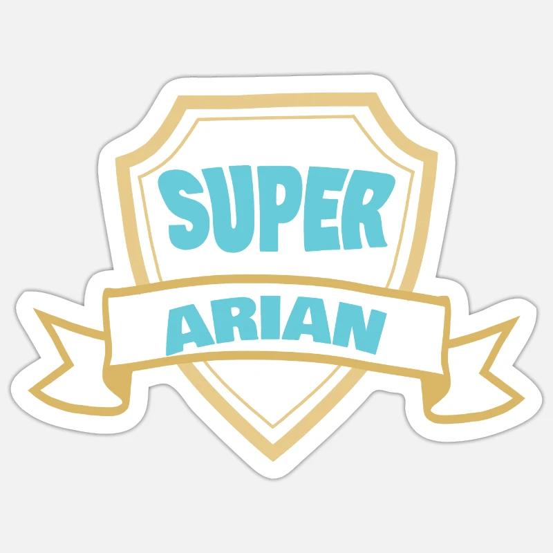 Ariane comme prénom - Sticker taille S (10 x 10 cm) - blanc mat