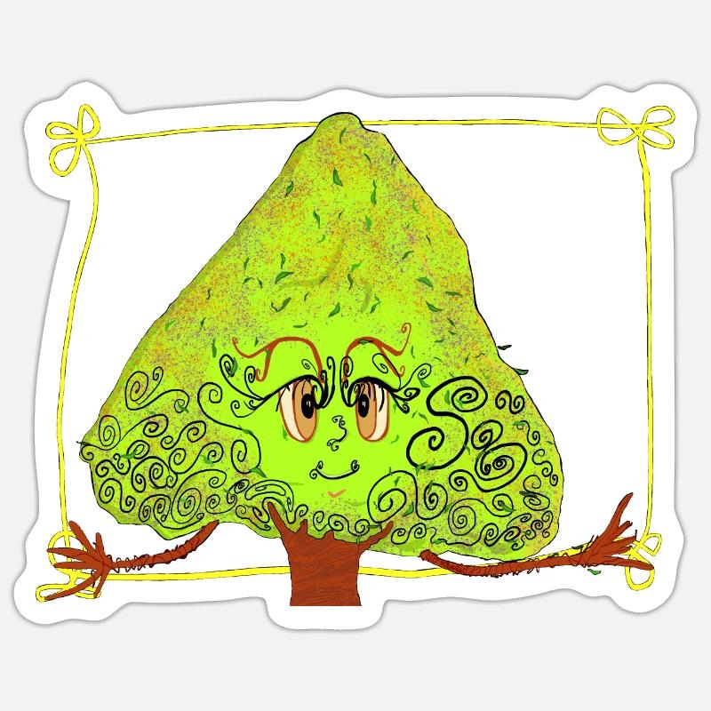 Fantastic Tree with Sprinkles - Sticker size S (10 x 10 cm) - white matte