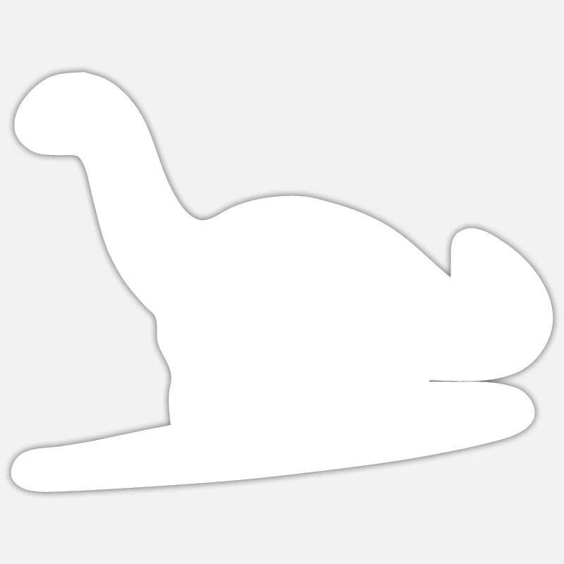 Riesiger Dino Brachiosaurus Dinosaurier Sticker Größe S (10 x 10 cm)