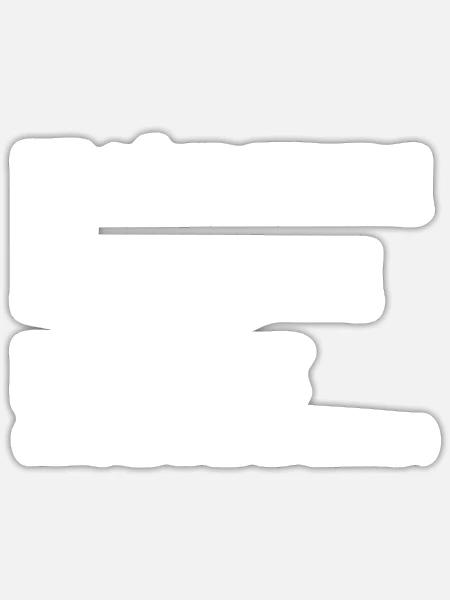 Single-Paar-Boxen - Boxer-Geschenk - Sticker Größe S (10 x 10 cm) - Mattweiß
