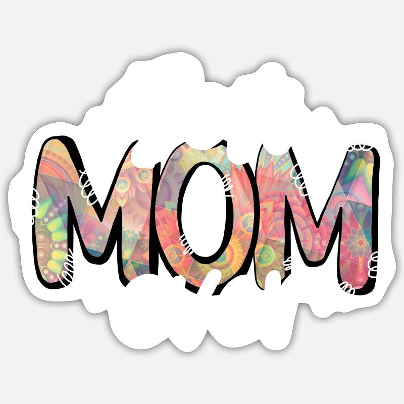 geschenk muttertag liebe mama best mum ever Sticker Größe S (10 x 10 cm)