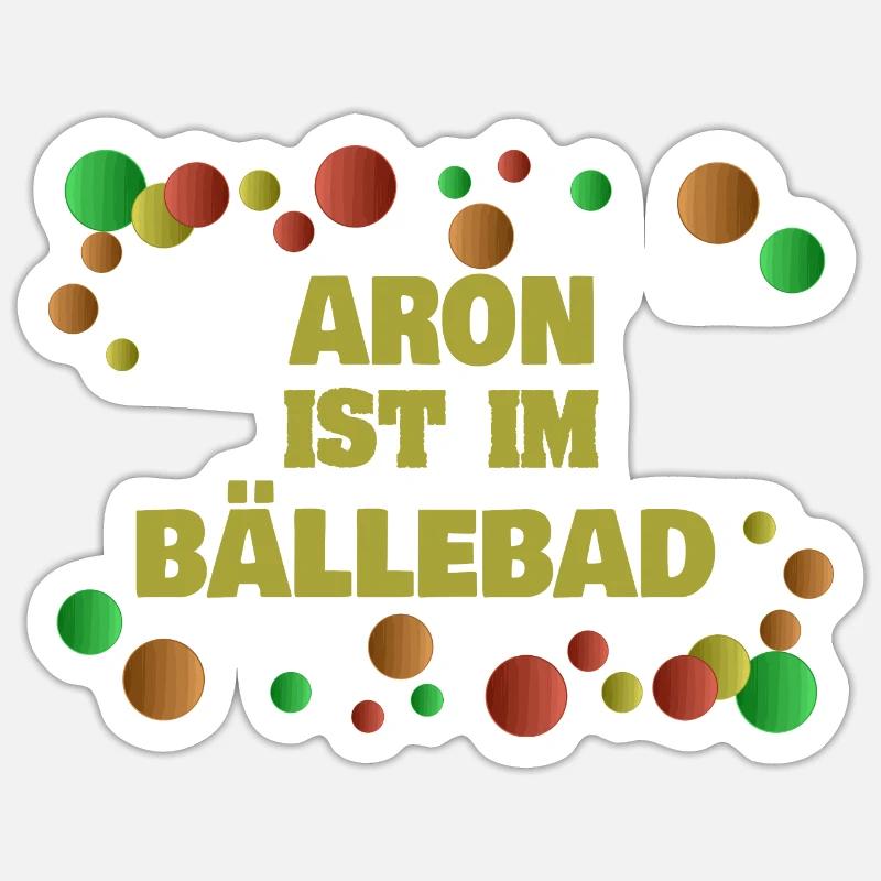 Boules Aron - Sticker taille S (10 x 10 cm) - blanc mat