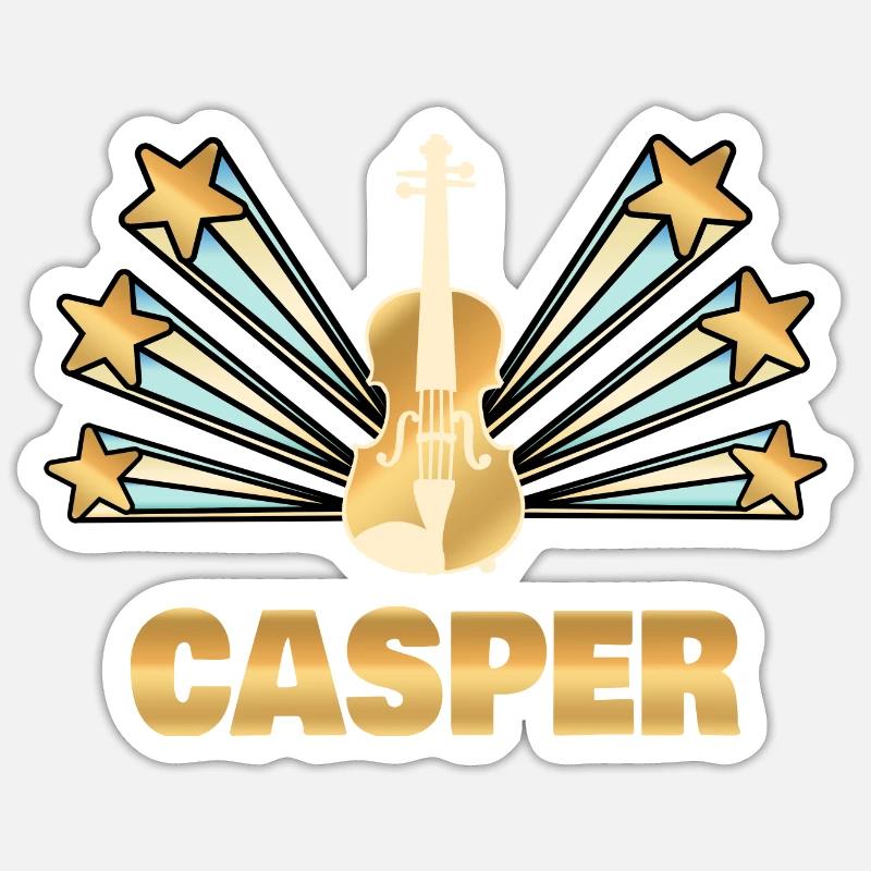 Musikinstrument Casper Sticker Größe S (10 x 10 cm)