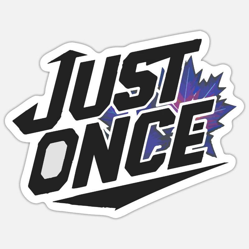 Maple Leafs Just Once Dark Sticker size S (10 x 10 cm)
