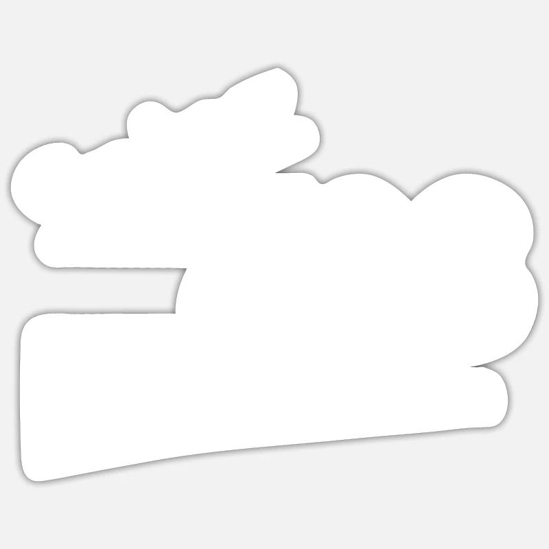 Spinz 808 - Sticker Größe S (10 x 10 cm) - Mattweiß
